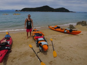 Rich at the end of our kayaking trip