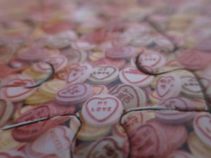 Rich completed the love heart jigsaw!