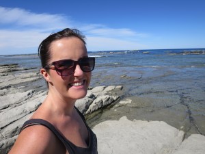 Sonia enjoying watching the seals