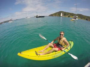 Rich aboard his kayak