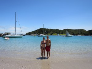 The stunning beach at our lunch spot