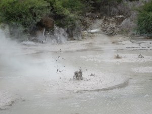 Pools of bubbling mud