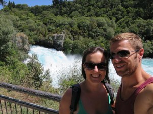 Sonia and Rich at Huka Falls