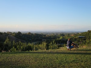 Rich and Fly taking in the view