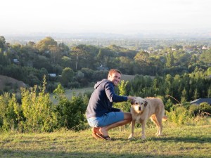 Rich and Fly enjoying the sunset