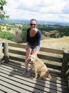 Sonia and Fly on the viewing deck