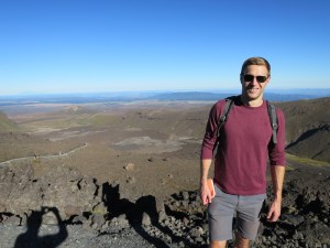 Rich at the top of our first ascent for the day