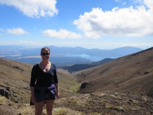 The views on the descent were spectacular too, with Lakes Rotoaira and Taupo in the distance