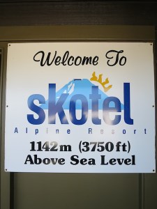 Our lodgings in the highest hotel in New Zealand!