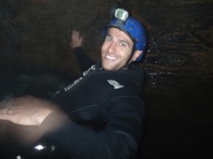 Rich thrilled to be in the dark caves