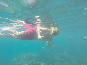 Rich loved snorkelling with the fish