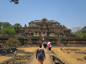 Sonia on the approach to the Royal Palace
