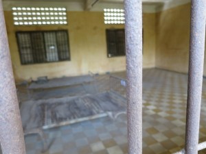 A former classroom converted into a prison room in S-21