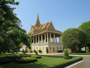 The sun shone brightly above the buildings in The Royal Palace