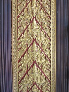 Gold leaf embellishment