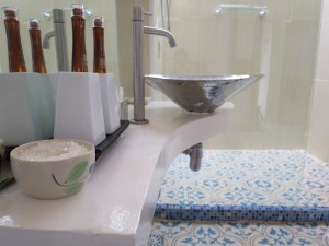 The nicest bathroom we've had in nearly six months!