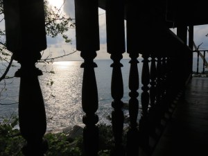 Sunrise from the main yoga sala