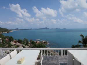 Stunning view from our dining table