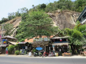 The shops across the road from our hotel