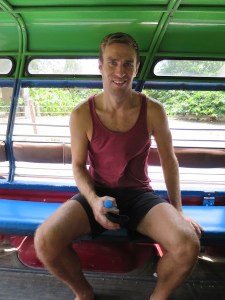 Rich in a tuk tuk!