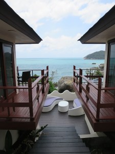 What a view from the door to our room