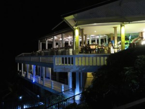 The restaurant at night