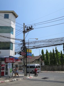 Crazy telephone wires were everywhere!