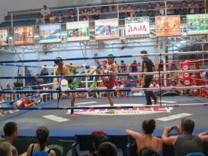 Muay Thai fight at Bangla Boxing Stadium