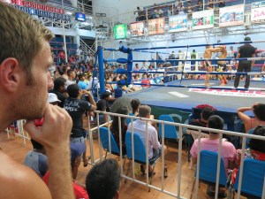 Rich enthralled in the Muay Thai fights