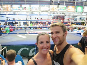 Ringside at the end of the night