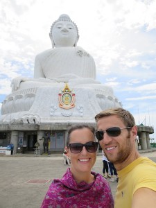 Rich and Sonia in front of Big Buddha
