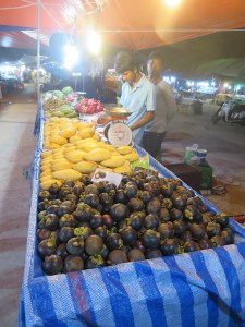 Fruit stall at the might market