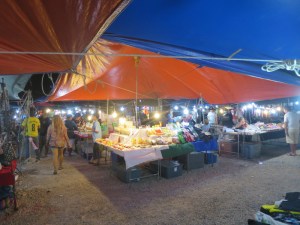 Fruit stalls at the night market