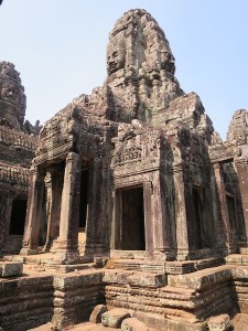 Elaborate doorways in the Bayon Temple