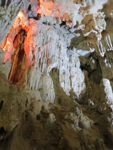 Some of the stalactites on display
