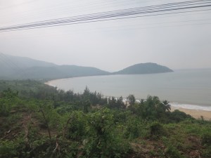 Coastal views on the train journey