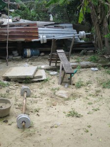 A Vietnamese garden gym!