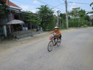 The locals can carry a lot of things on a bike!