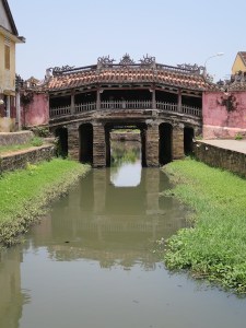 Small Japanese bridge in Hoi An Ancient Town