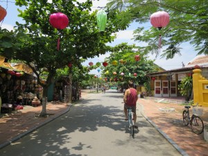 Rich enjoying a ride around the picturesque streets of Hoi An
