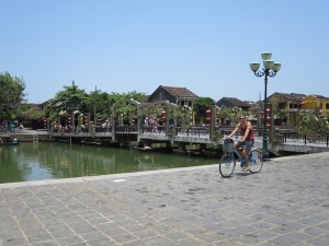 Rich next to the Thu Bon River and bridge across to Hoi An Ancient Town
