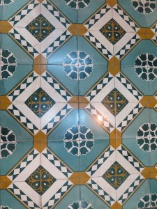 There were lots of beautiful tiled floors in Hoi An