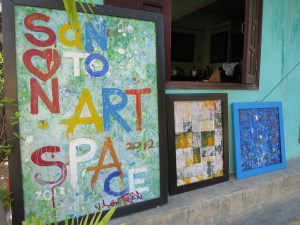 One of the local art gallery signs