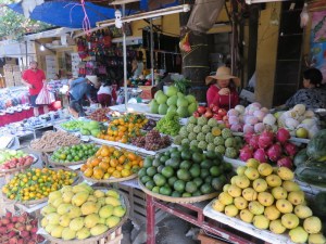 Colourful fruit stall
