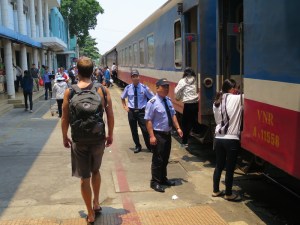 Rich heading down the platform