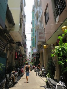 The street our hotel was on