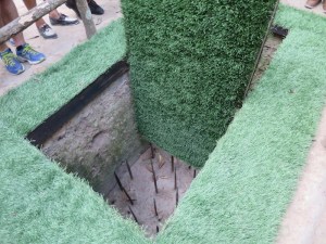 Nasty spikes at the bottom of the trap!