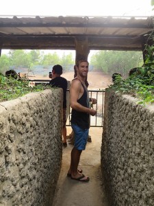 Rich looking forward to firing an M16 at the shooting range