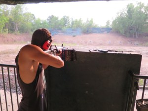 At the shooting range