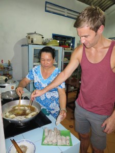 Rich cooking spring rolls with Mrs Hung